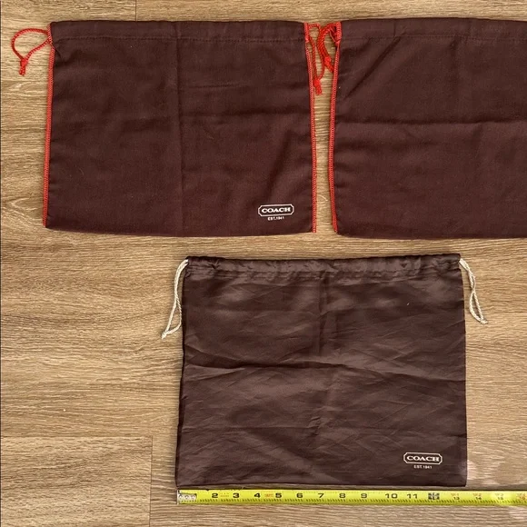 COACH Drawstring Dust Bags Lot of 3 - Picture 6 of 9